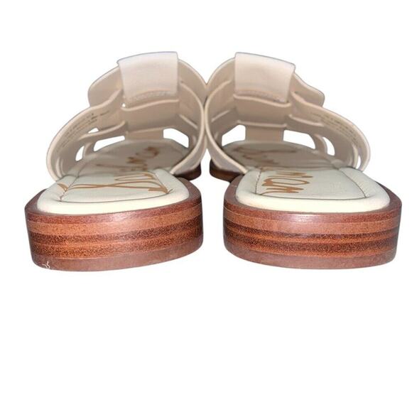 SAM EDELMAN • Linen Leather Dina Fisherman Mule sz 9.5 - Picture 9 of 10